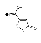 5-Isothiazolecarboxamide,2,3-dihydro-2-methyl-3-oxo-(9CI) Structure