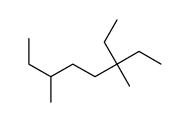 3-ethyl-3,6-dimethyloctane结构式