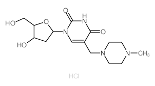 Thymidine, a-(4-methyl-1-piperazinyl)-,dihydrochloride (9CI)结构式