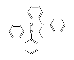 1-diphenylphosphanylethyl-diphenyl-sulfanylidene-λ5-phosphane结构式