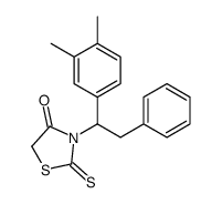 3-[1-(3,4-dimethylphenyl)-2-phenylethyl]-2-sulfanylidene-1,3-thiazolidin-4-one Structure