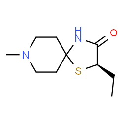 1-Thia-4,8-diazaspiro[4.5]decan-3-one,2-ethyl-8-methyl-,(2R)-(9CI) structure