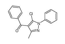 (5-chloro-3-methyl-1-phenylpyrazol-4-yl)-phenylmethanone结构式