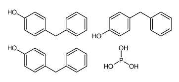 4-benzylphenol,phosphorous acid Structure