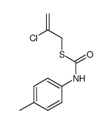 S-(2-chloroprop-2-enyl) N-(4-methylphenyl)carbamothioate结构式