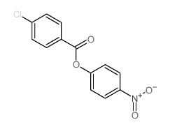 Benzoicacid, 4-chloro-, 4-nitrophenyl ester Structure