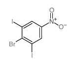 2-bromo-1,3-diiodo-5-nitro-benzene structure