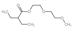 Butanoic acid, 2-ethyl-, 2-(2-methoxyethoxy)ethyl ester structure