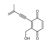 2-Hydroxymethyl-3-(3-methyl-but-3-en-1-ynyl)-[1,4]benzoquinone结构式