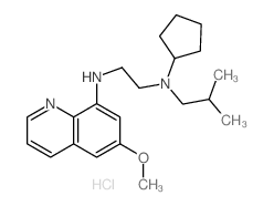 N-cyclopentyl-N-(6-methoxyquinolin-8-yl)-N-(2-methylpropyl)ethane-1,2-diamine结构式