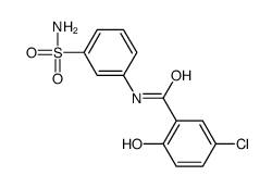 5-chloro-2-hydroxy-N-(3-sulfamoylphenyl)benzamide Structure