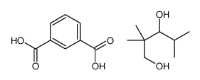 benzene-1,3-dicarboxylic acid,2,2,4-trimethylpentane-1,3-diol结构式