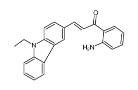 1-(2-aminophenyl)-3-(9-ethylcarbazol-3-yl)prop-2-en-1-one结构式