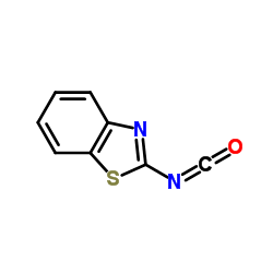 Benzothiazole, 2-isocyanato- (9CI)结构式