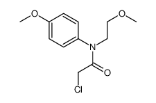 2-chloro-N-(2-methoxyethyl)-N-(4-methoxyphenyl)acetamide结构式