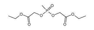 Methylphosphonsaeure-bis-ethoxycarbonylmethylester结构式