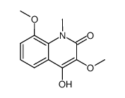 4-Hydroxy-3,8-dimethoxy-1-methylquinolin-2(1H)-one结构式