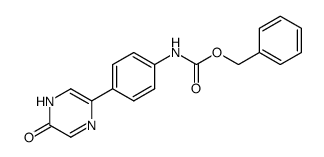 [4-(5-oxo-4,5-dihydro-pyrazin-2-yl)-phenyl]-carbamic acid benzyl ester Structure