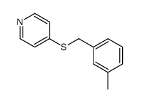 4-[(3-methylphenyl)methylsulfanyl]pyridine结构式