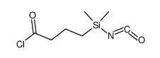 4-(isocyanatodimethylsilyl)butanoyl chloride Structure