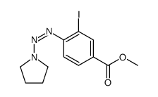 methyl 3-iodo-4-(pyrrolidin-1-yldiazenyl)benzoate结构式