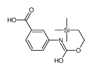 3-(2-trimethylsilylethoxycarbonylamino)benzoic acid结构式