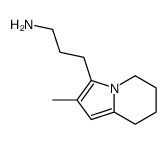 3-(2-methyl-5,6,7,8-tetrahydroindolizin-3-yl)propan-1-amine结构式