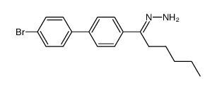 4-Hexanoyl-4'-brombiphenyl-hydrazon Structure