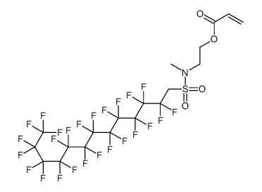 2-[methyl[(2,2,3,3,4,4,5,5,6,6,7,7,8,8,9,9,10,10,11,11,12,12,13,13,13-pentacosafluorotridecyl)sulphonyl]amino]ethyl acrylate Structure