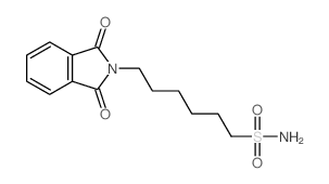 6-(1,3-dioxoisoindol-2-yl)hexane-1-sulfonamide结构式