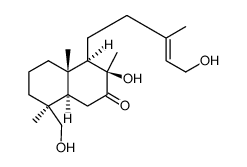 (3R)-3,4,4a,5,6,7,8,8aβ-Octahydro-3α-hydroxy-8α-hydroxymethyl-4α-[(E)-5-hydroxy-3-methyl-3-pentenyl]-3,4aα,8-trimethylnaphthalen-2(1H)-one Structure