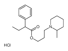 3-(2-methylpiperidin-1-ium-1-yl)propyl 2-phenylbutanoate,chloride Structure