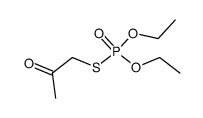 thiophosphoric acid O,O'-diethyl ester S-(2-oxo-propyl) ester Structure