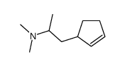 2-(2-Cyclopentenyl)-N,N,1-trimethylethanamine Structure