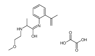 2-(2-methoxyethylamino)-N-(2-prop-1-en-2-ylphenyl)propanamide,oxalic acid结构式