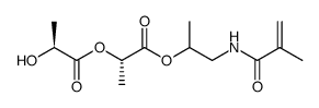 (2S)-1-methacrylamidopropan-2-yl 2-(((S)-2-hydroxypropanoyl)oxy)propanoate Structure