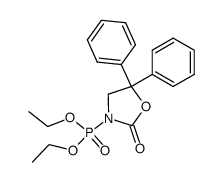 diethyl (2-oxo-5,5-diphenyloxazolidin-3-yl)phosphonate Structure