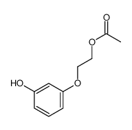 2-(3-hydroxyphenoxy)ethyl acetate Structure