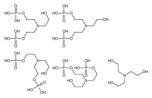 2,2'-[(2-hydroxyethyl)imino]bisethyl bis(dihydrogen phosphate), compound with 2,2',2''-nitrilotris[ethanol] (1:4) Structure