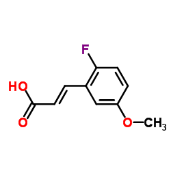 (2E)-3-(2-Fluoro-5-methoxyphenyl)acrylic acid Structure