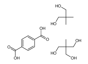 2,2-dimethylpropane-1,3-diol,2-(hydroxymethyl)-2-methylpropane-1,3-diol,terephthalic acid Structure