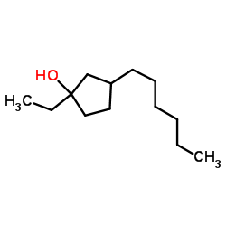 Cyclopentanol, 1-ethyl-3-hexyl- (9CI)结构式