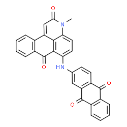 6-[(9,10-Dihydro-9,10-dioxoanthracen-2-yl)amino]-3-methyl-3H-dibenz[f,ij]isoquinoline-2,7-dione结构式