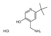 4-(aminomethyl)-6-(1,1-dimethylethyl)-3-pyridinol dihydrochloride Structure