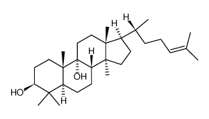 Lanost-24-ene-3β,9α-diol结构式
