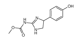 [4-(4-hydroxy-phenyl)-4,5-dihydro-1H-imidazol-2-yl]-carbamic acid methyl ester Structure