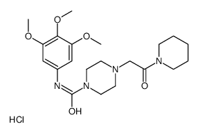 4-(2-oxo-2-piperidin-1-ylethyl)-N-(3,4,5-trimethoxyphenyl)piperazine-1-carboxamide,hydrochloride结构式