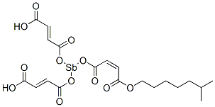 3,3',3''-[Stibinetriyltris(oxycarbonyl)]tris[(Z)-acrylic acid (6-methylheptyl)] ester结构式