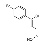 N-[3-(4-bromophenyl)-3-chloroprop-2-enylidene]hydroxylamine结构式