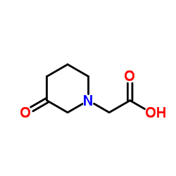 (3-Oxo-1-piperidinyl)acetic acid structure